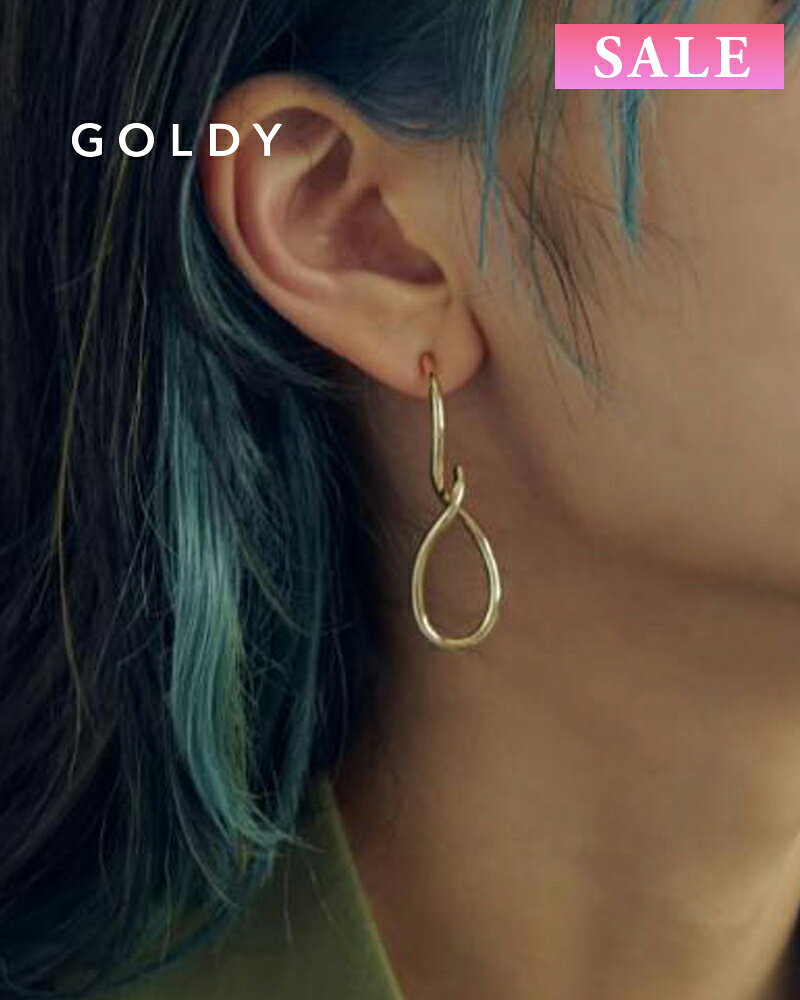 樂天商城 - 【セール】GOLDY ゴールディ 1231008 goldy カーリー ライン アシンメトリー ピアス【メール便可】
