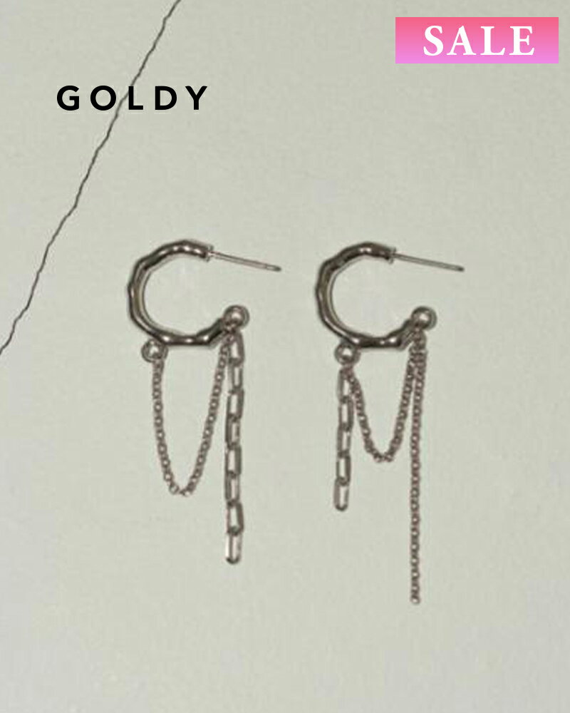 樂天商城 - 【セール】GOLDY ゴールディ 1231204 goldy ダブル チェーン ハーネス ピアス【メール便可】
