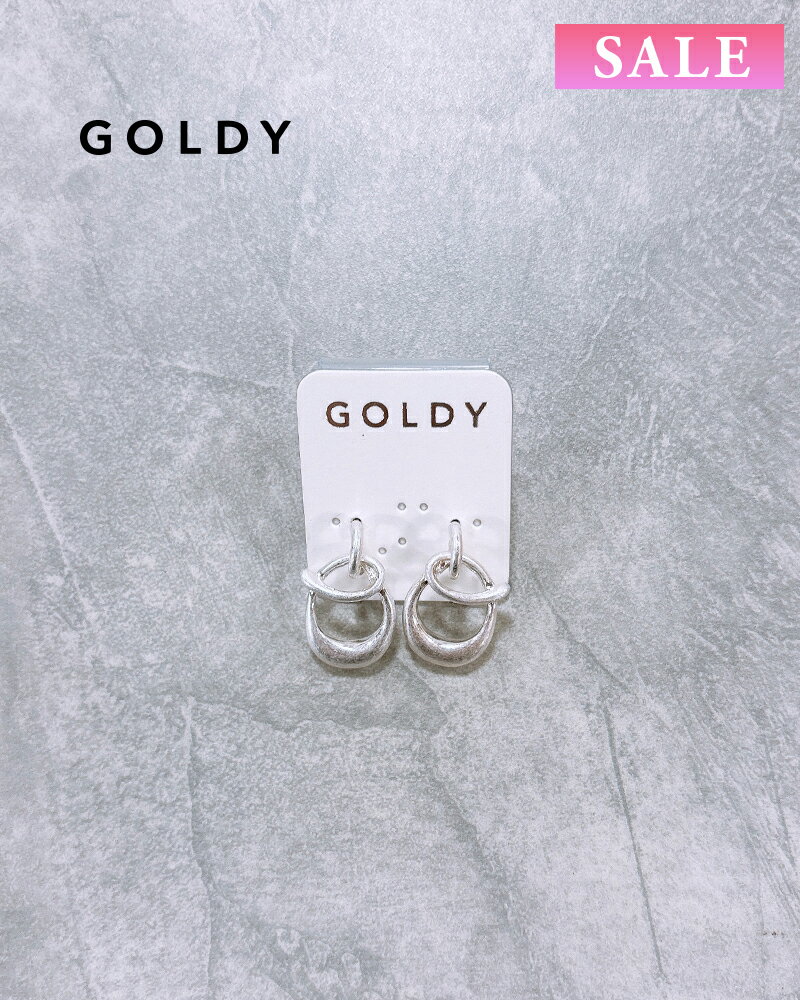 樂天商城 - 【セール】GOLDY ゴールディ 1240503 goldy ニュアンス サークル チャーム ピアス【メール便可】
