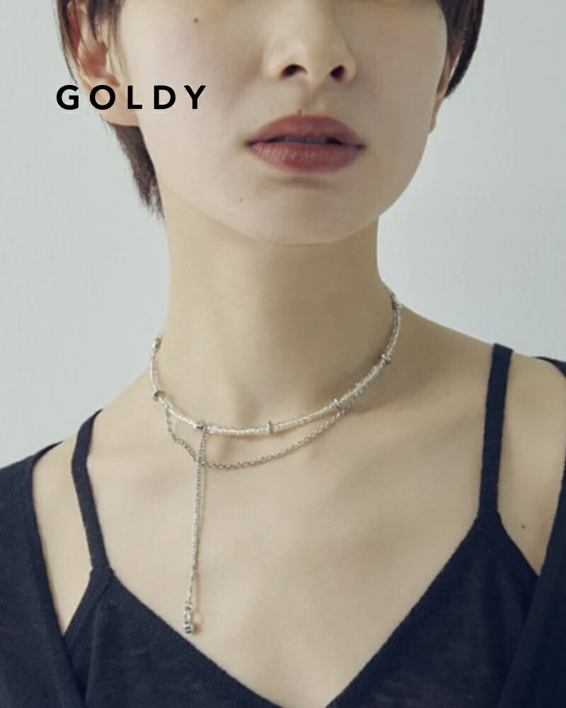 GOLDY ゴールディ マルチ ビーズ × チェーン ネックカフ 3240505【メール便可】