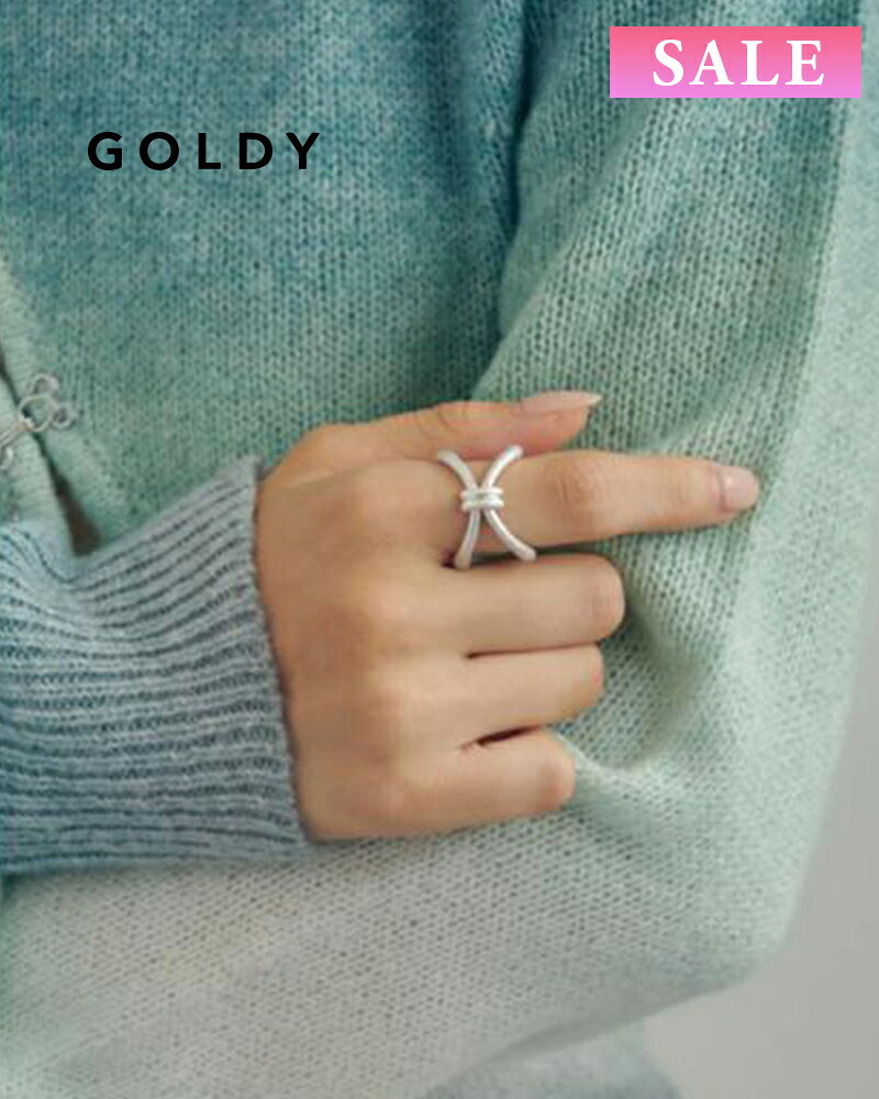 樂天商城 - 【セール】GOLDY ゴールディ 5231004 goldy ダブル ライン ノット リング【メール便可】