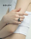 GOLDY ゴールディ 3PCS ビジュー レーン リボン セット リング 5240401【メール便可】(4)