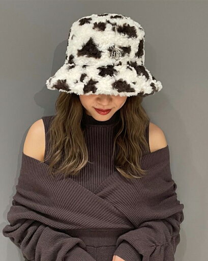 【即納】【送料無料】GYGYモチーフ付きフェイクファーバケットHAT GYDA ジェイダ 072461086501 【即納】【送料無料】GYGYモチーフ付きフェイクファーバケットHAT GYDA ジェイダ 072461086501
