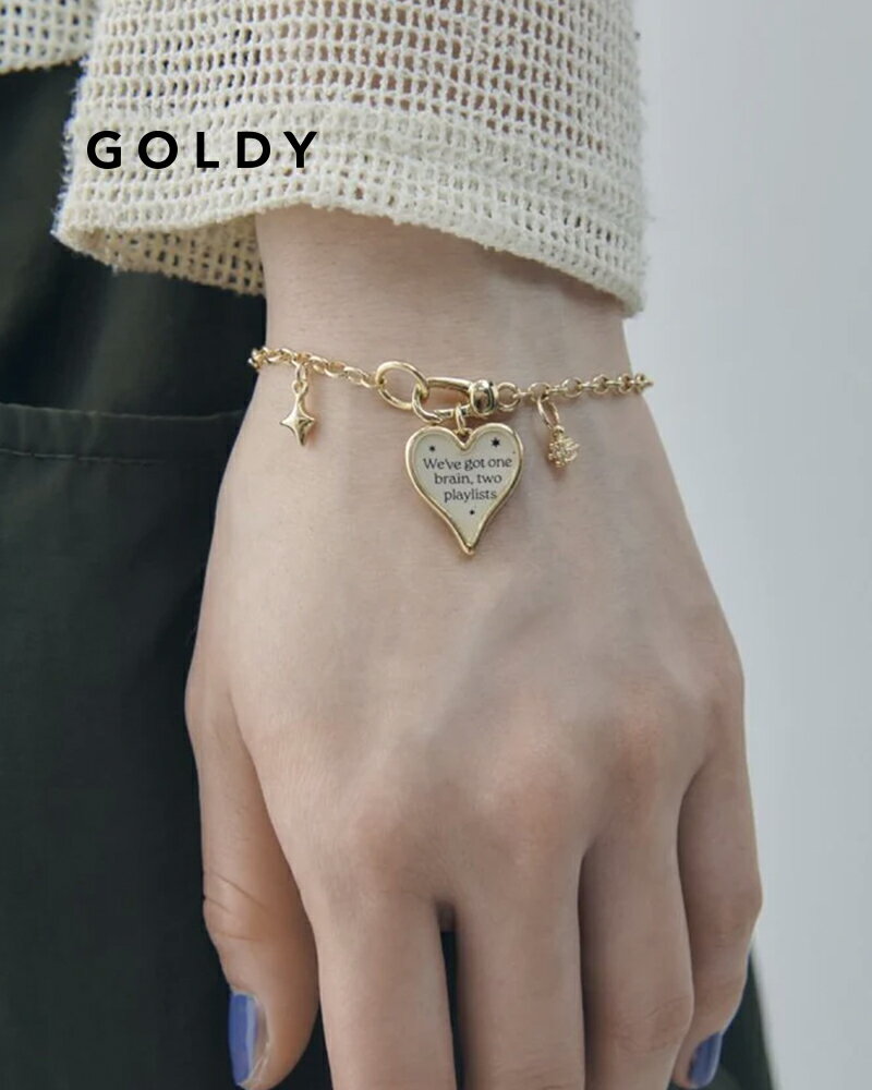 樂天商城 - GOLDY ゴールディ 4260203 goldy カラー ハート メッセージ ブレスレット【メール便可】