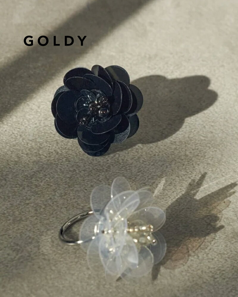 樂天商城 - GOLDY ゴールディ 5260206 goldy スパンコール フラワー リング【メール便可】