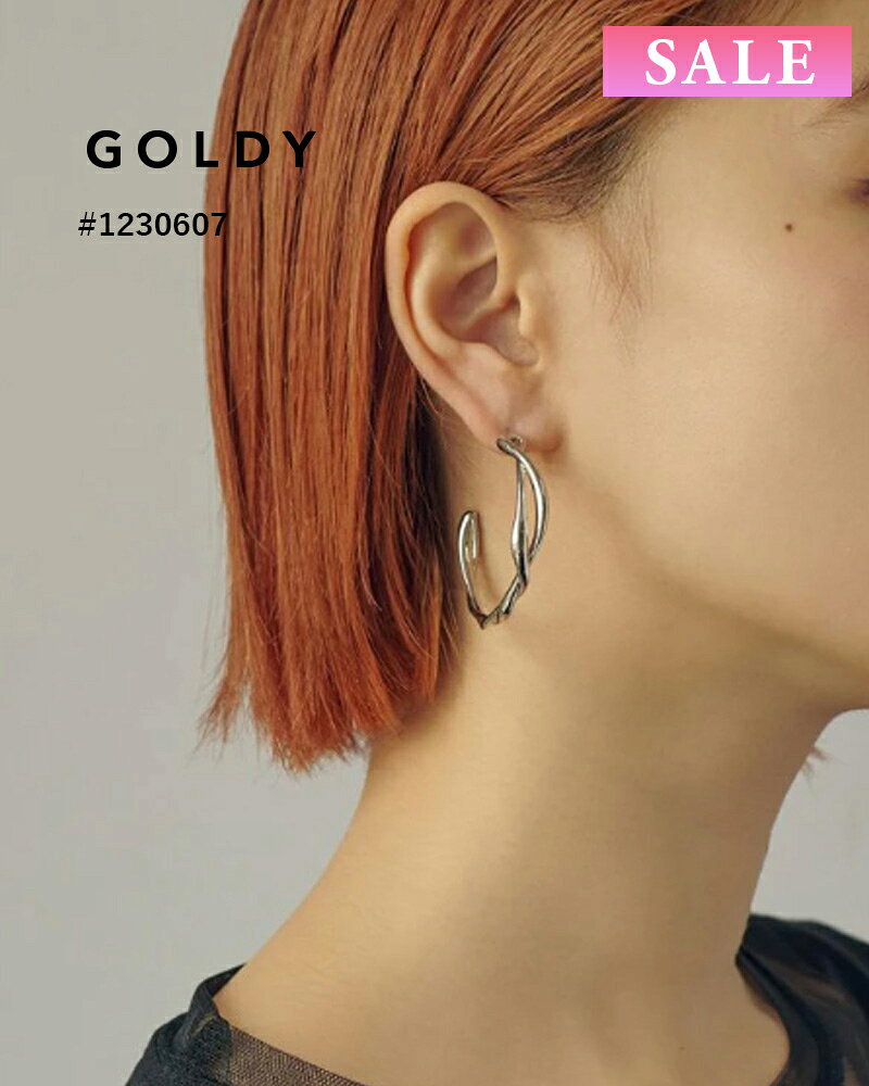 Opal - 【セール】GOLDY ゴールディ ヴァイン ループ メタル ピアス 1230607【メール便可】