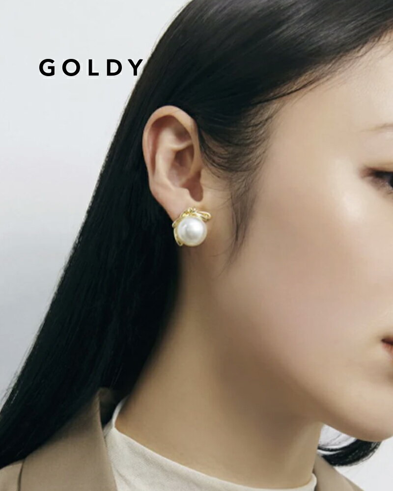 GOLDY ゴールディ ビッグ パール ノット イヤリング 2250101【メール便可】