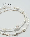 GOLDY ゴールディ デコラティブ モノトーン パール ネックカフ 3241102【メール便可】