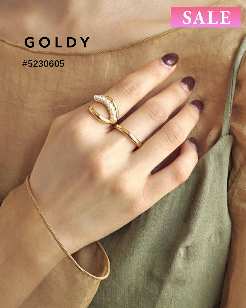 樂天商城 - 【セール】GOLDY ゴールディ 5230605 goldy パール ライン セットリング【メール便可】