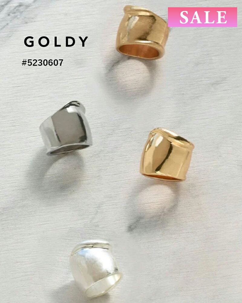 樂天商城 - 【セール】GOLDY ゴールディ ワイド メタル アーマー リング 5230607【メール便可】