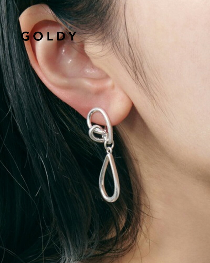 樂天商城 - GOLDY ゴールディ 2241006 goldy コネクト ノット メタル イヤリング【メール便可】
