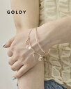 ※2025年6月下旬~7月中旬入荷予定【予約受付中】GOLDY ゴールディ ラブ チャーム バングル & ブレスレット アクセサリー 4250601【追跡可能メール便180円】