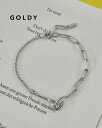 GOLDY ゴールディ フック モチーフ ミックス チェーン ブレスレット 4250603【メール便可】