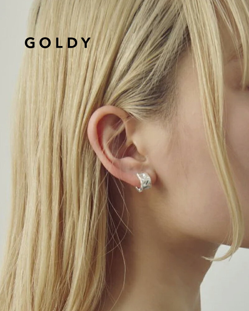 GOLDY ゴールディ バンピー フープ ワンタッチ イヤリング 2250503【メール便可】