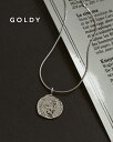 GOLDY ゴールディ コイン × スネーク チェーン スライド ネックレス アクセサリー 3250509【メール便可】