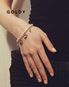 GOLDY ゴールディ コイン プレート チャーム パール ブレスレット 4250602【メール便可】
