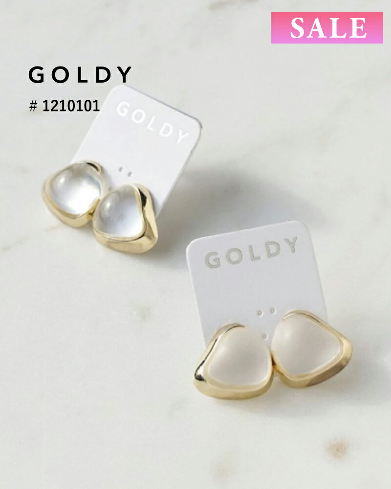 樂天商城 - 【セール】GOLDY ゴールディ カリグラフィフレームピアス 1210101【メール便可】