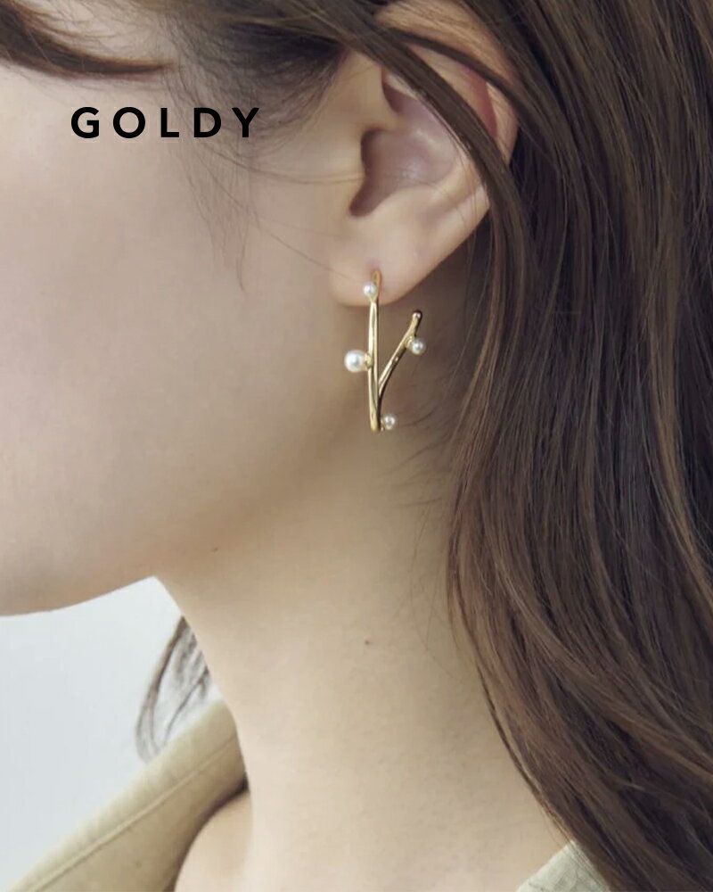 樂天商城 - GOLDY ゴールディ 1250706 goldy スフィアー オーバル フープ ピアス【メール便可】