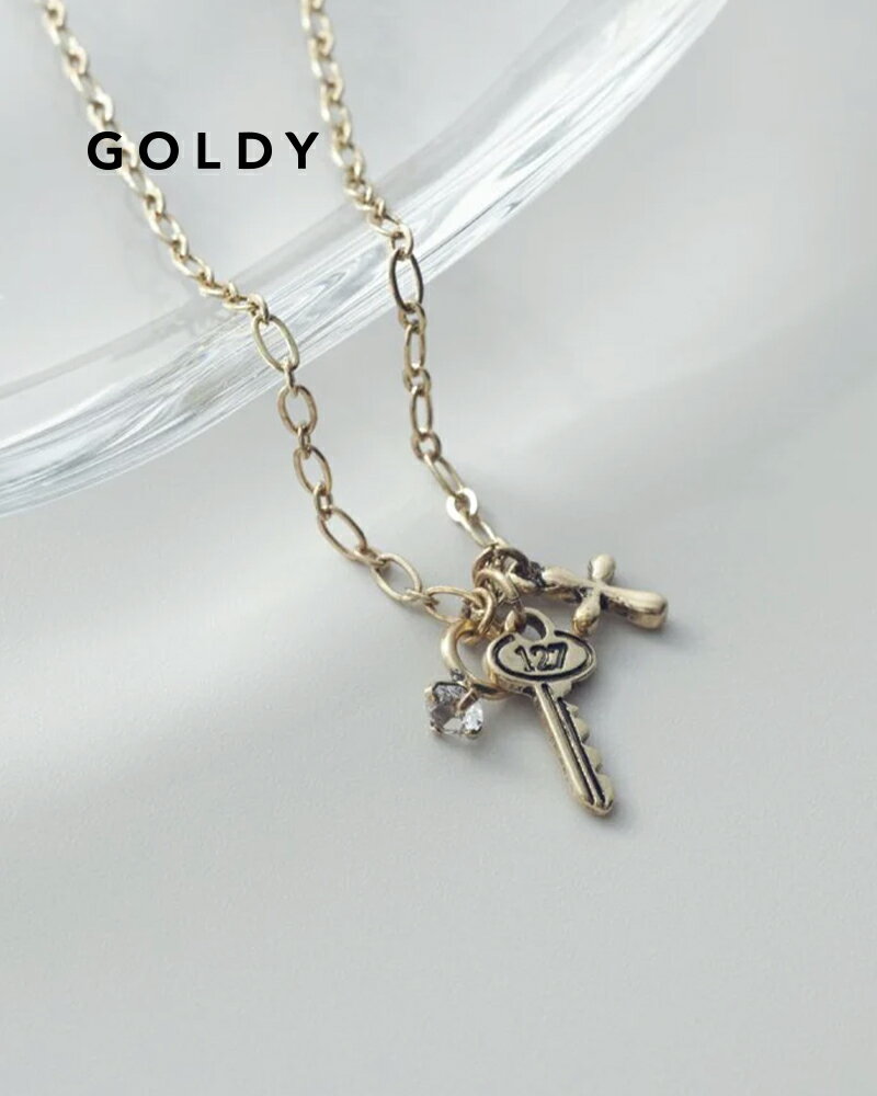 樂天商城 - GOLDY ゴールディ 3250707 goldy ミニ ヴィンテージ チャーム ネックレス【メール便可】