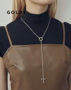 GOLDY ゴールディ ヴィンテージ レタリング × クロス Y シェイプ ネックレス 3250808【メール便可】