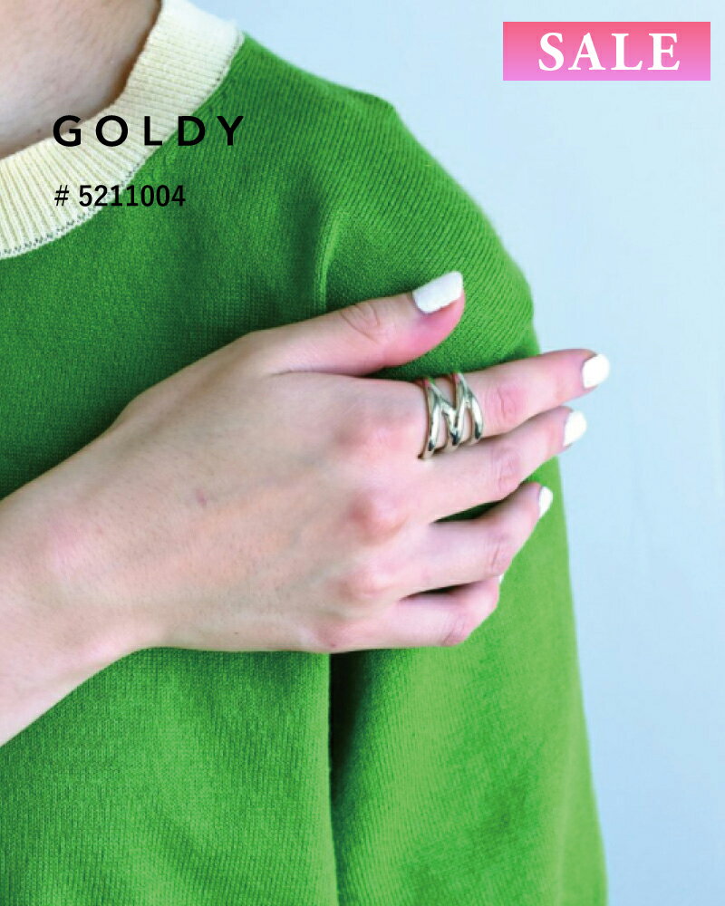 【セール】GOLDY ゴールディ フォー クロス ライン ワイド リング 5211004【メール便可】