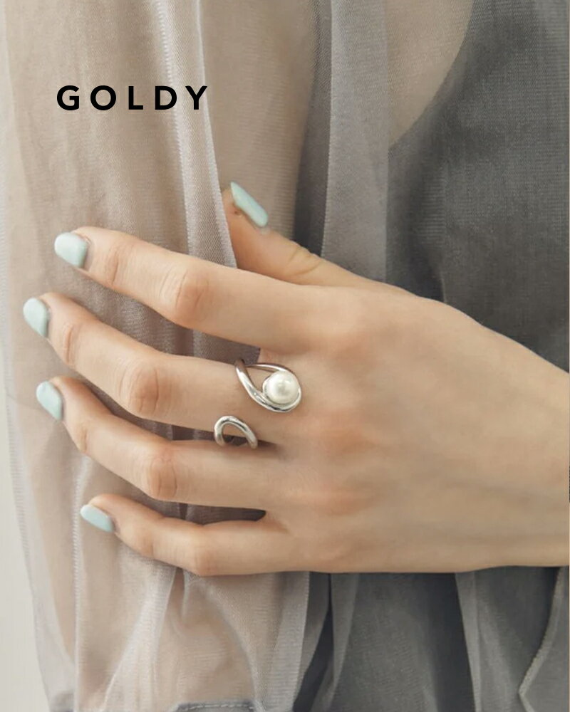 樂天商城 - GOLDY ゴールディ 5250604 goldy 3PCS パール × キュービックジルコニア セット リング【メール便可】