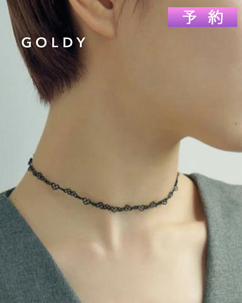 【予約受付中】【ブラックのみ予約10月下旬予定】GOLDY ゴールディ ハート ライン タトゥー チョーカー 3240401【メール便可】のサムネイル