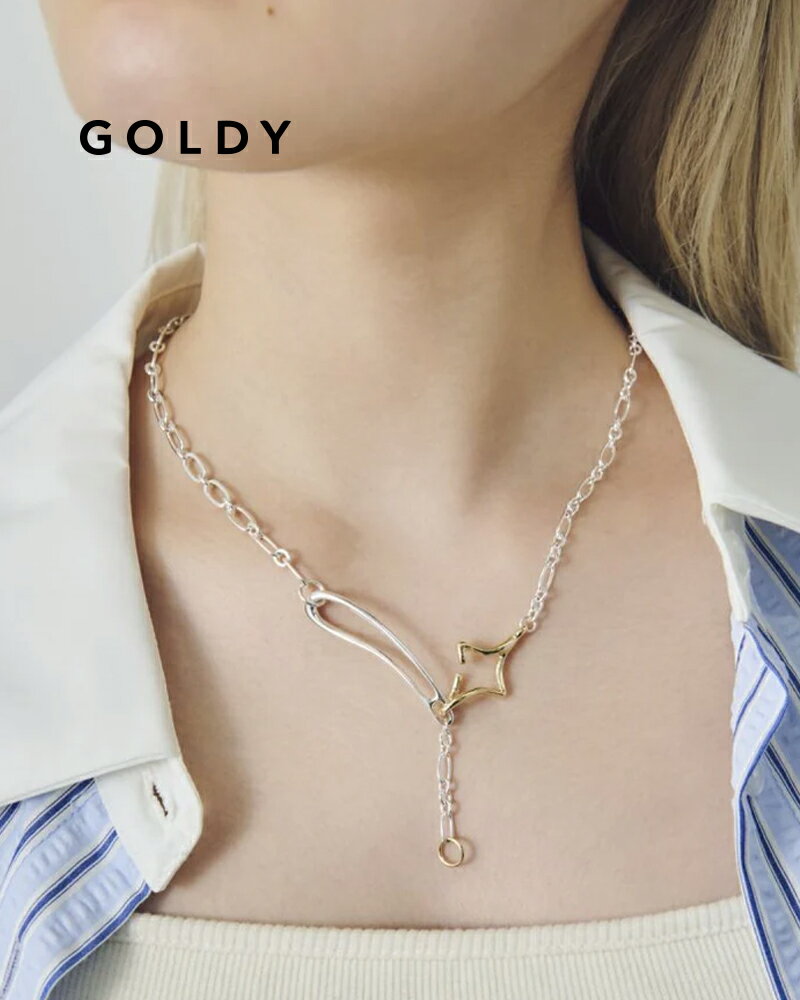 樂天商城 - GOLDY ゴールディ 3250905 goldy デュオ リンク チェーン トゥインクル ネックレス【メール便可】