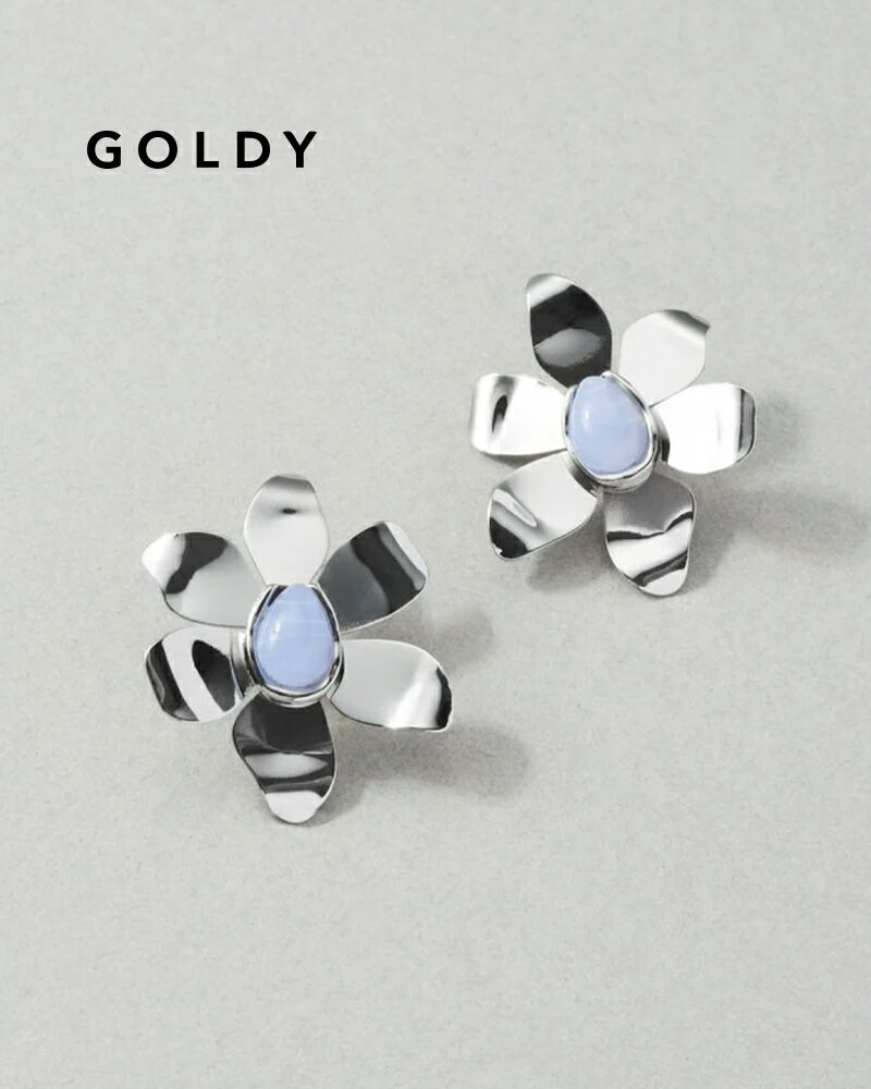 樂天商城 - GOLDY ゴールディ 1250202 goldy メタル スィン フラワー ピアス【メール便可】