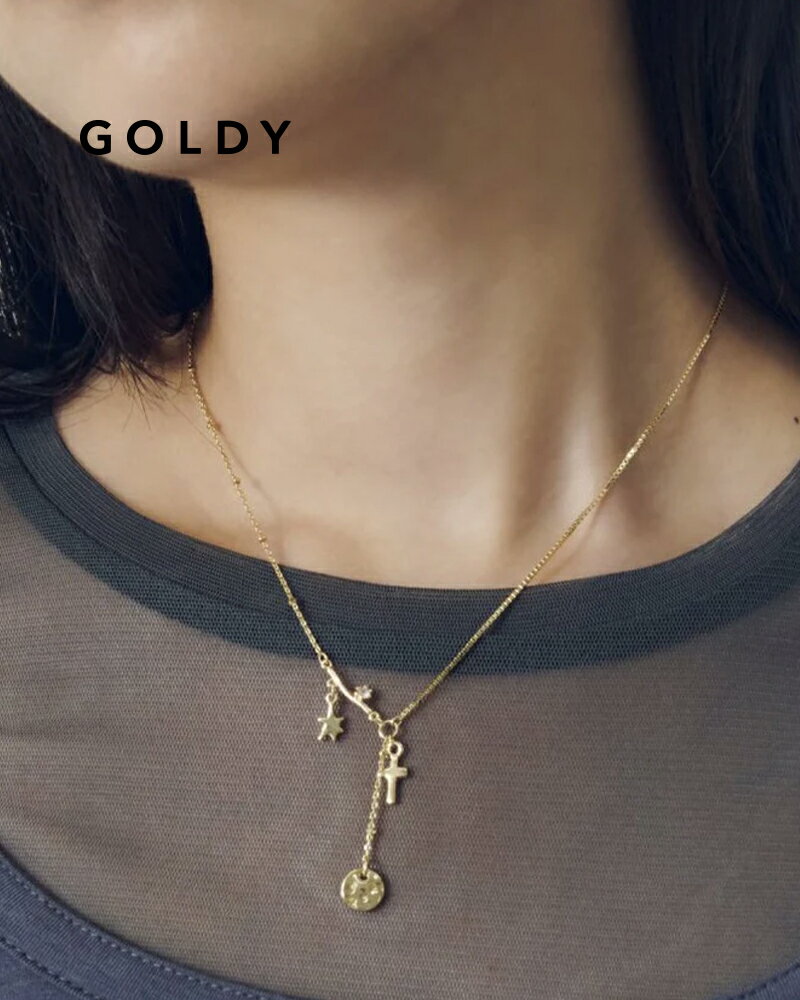 樂天商城 - GOLDY ゴールディ 3250906 goldy スクリブル モチーフ ネックレス【メール便可】