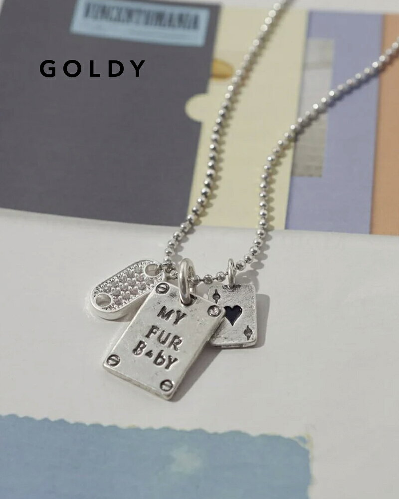 GOLDY ゴールディ ヴィンテージ マイ ファー ベイビー プレート ネックレス 3251001