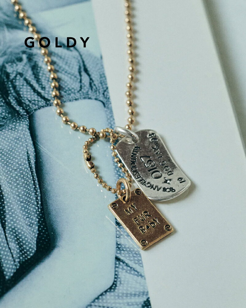樂天商城 - GOLDY ゴールディ 3251002 goldy ヴィンテージ ドッグ タックス プレート ネックレス【メール便可】