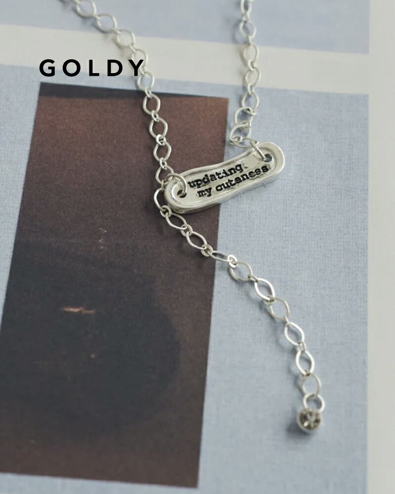 樂天商城 - GOLDY ゴールディ 3251013 goldy レタリング プレート チェーン ネックレス【メール便可】