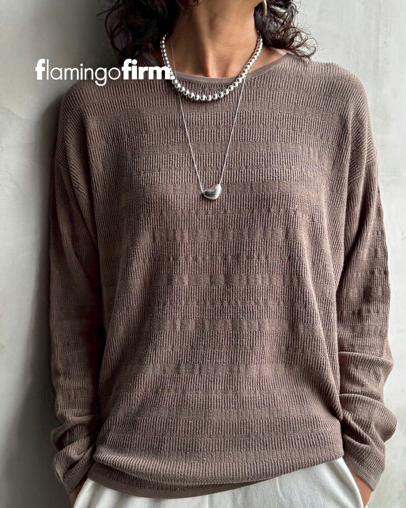樂天商城 - flamingo firm フラミンゴファーム テンセルリブニットロンT 520093