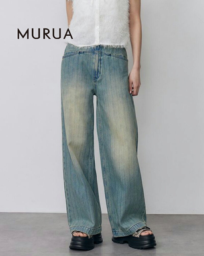 樂天商城 - MURUA ムルーア スラブハイウエストデニム 012632400101
