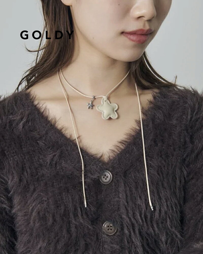 樂天商城 - GOLDY ゴールディ 3251103 goldy レザー タッチ フラワー ネックレス【メール便可】