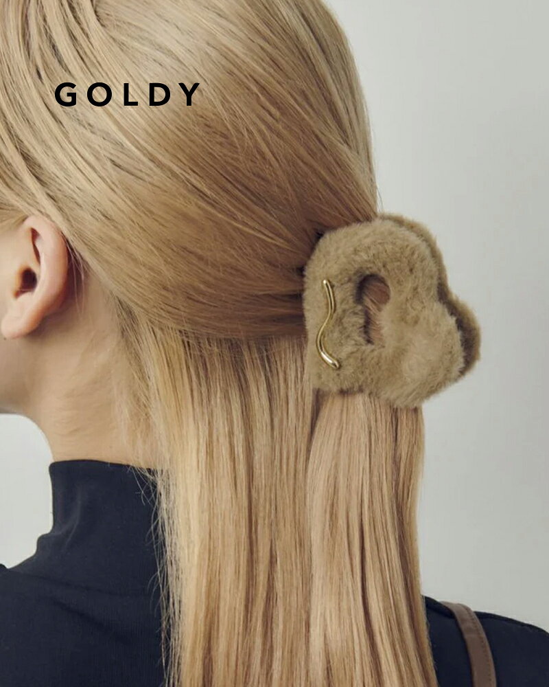 樂天商城 - GOLDY ゴールディ 6250801 goldy ハート ボア バンス クリップ【メール便可】