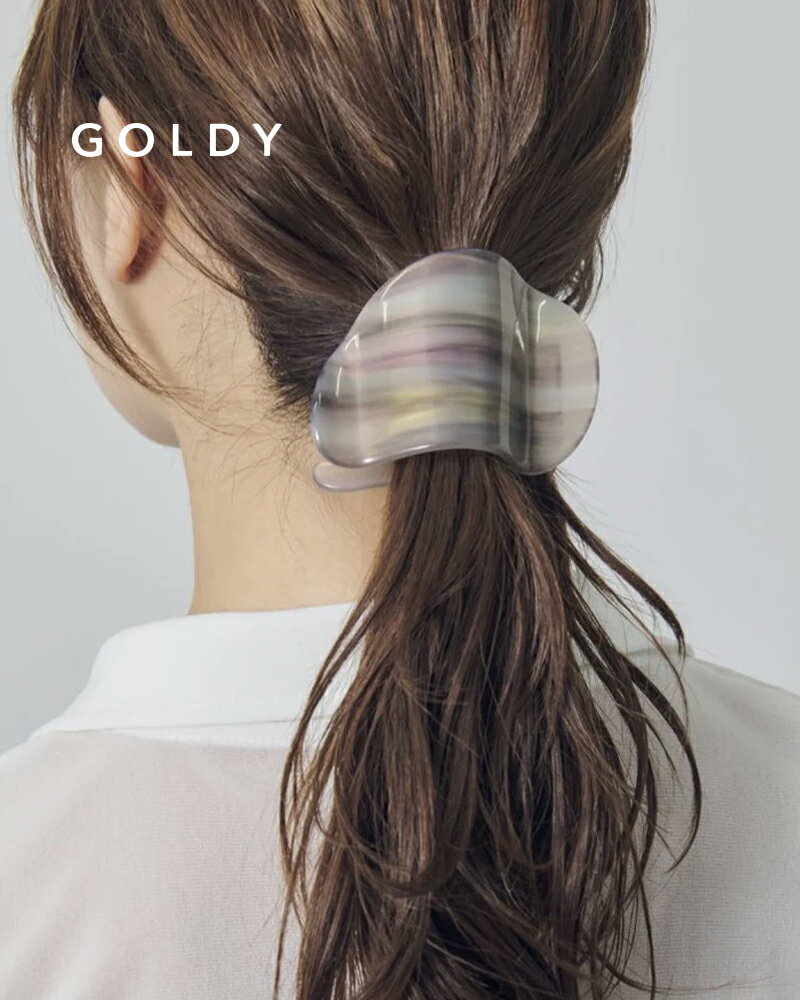 樂天商城 - GOLDY ゴールディ 6251107 goldy ニュアンス シェイプ アセチヘアー クリップ【メール便可】