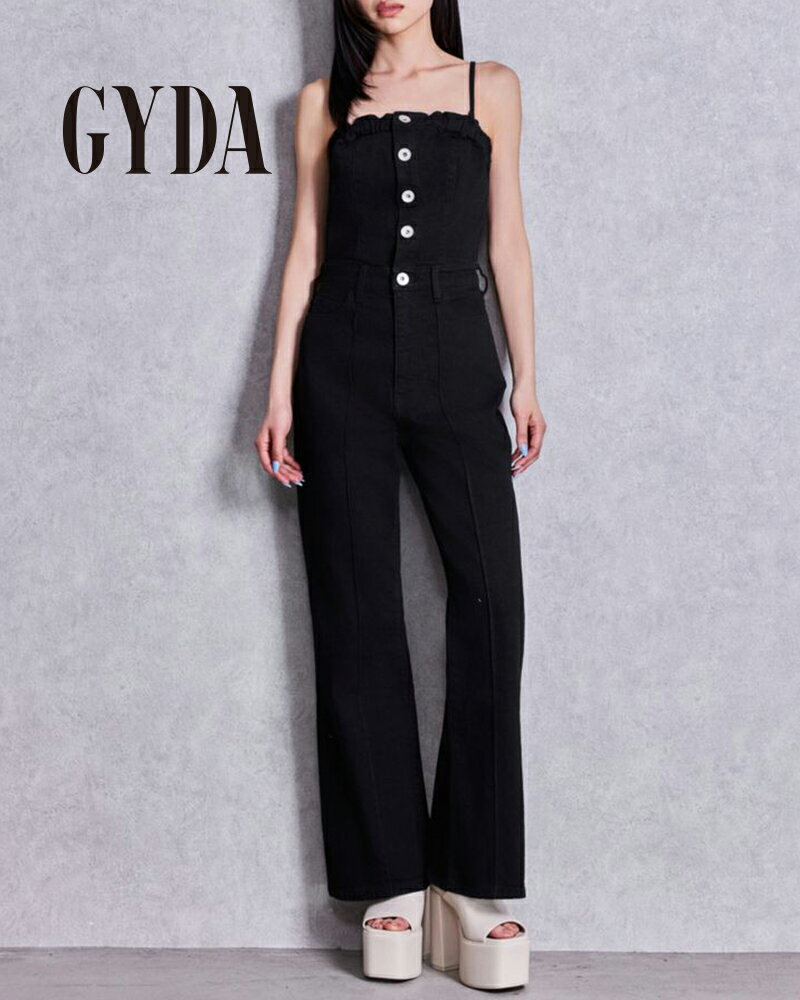 樂天商城 - GYDA ジェイダ BACKリボンデニムロンパース 072640318101