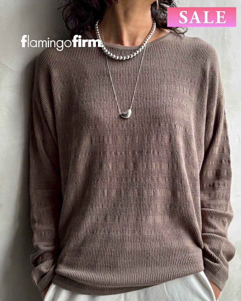 樂天商城 - 【SALE】【20%OFF】flamingo firm フラミンゴファーム テンセルリブニットロンT 520093