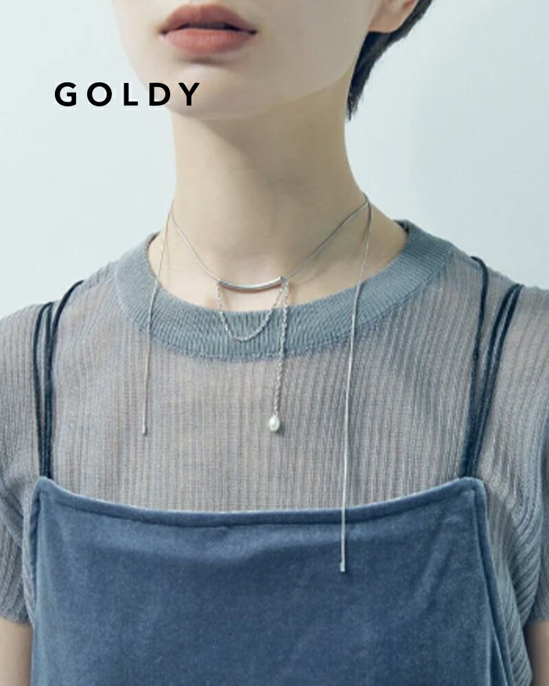 樂天商城 - GOLDY ゴールディ ハング チェーン パール ネックレス 3240804【メール便可】