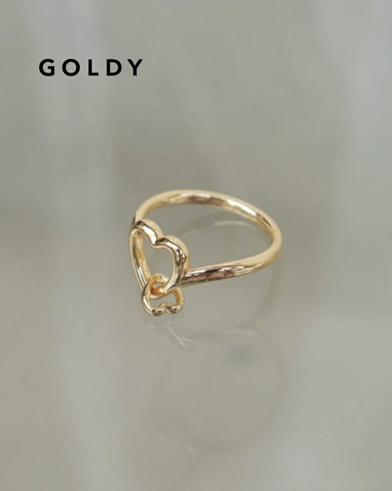 樂天商城 - GOLDY ゴールディ 5240802 goldy ダブル ハート リング【メール便可】