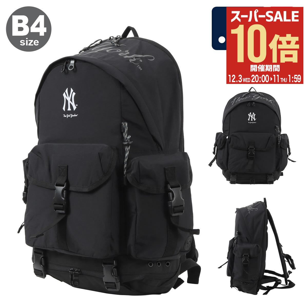 【全品10倍★12/3(水)20時～】エムエルビー B4 リュック リュックサック バックパック デイパック メンズ レディース YK-MBBK183 MLB イーカム E-COM 通学 野球 ニューヨーク・ヤンキース[即日発送]