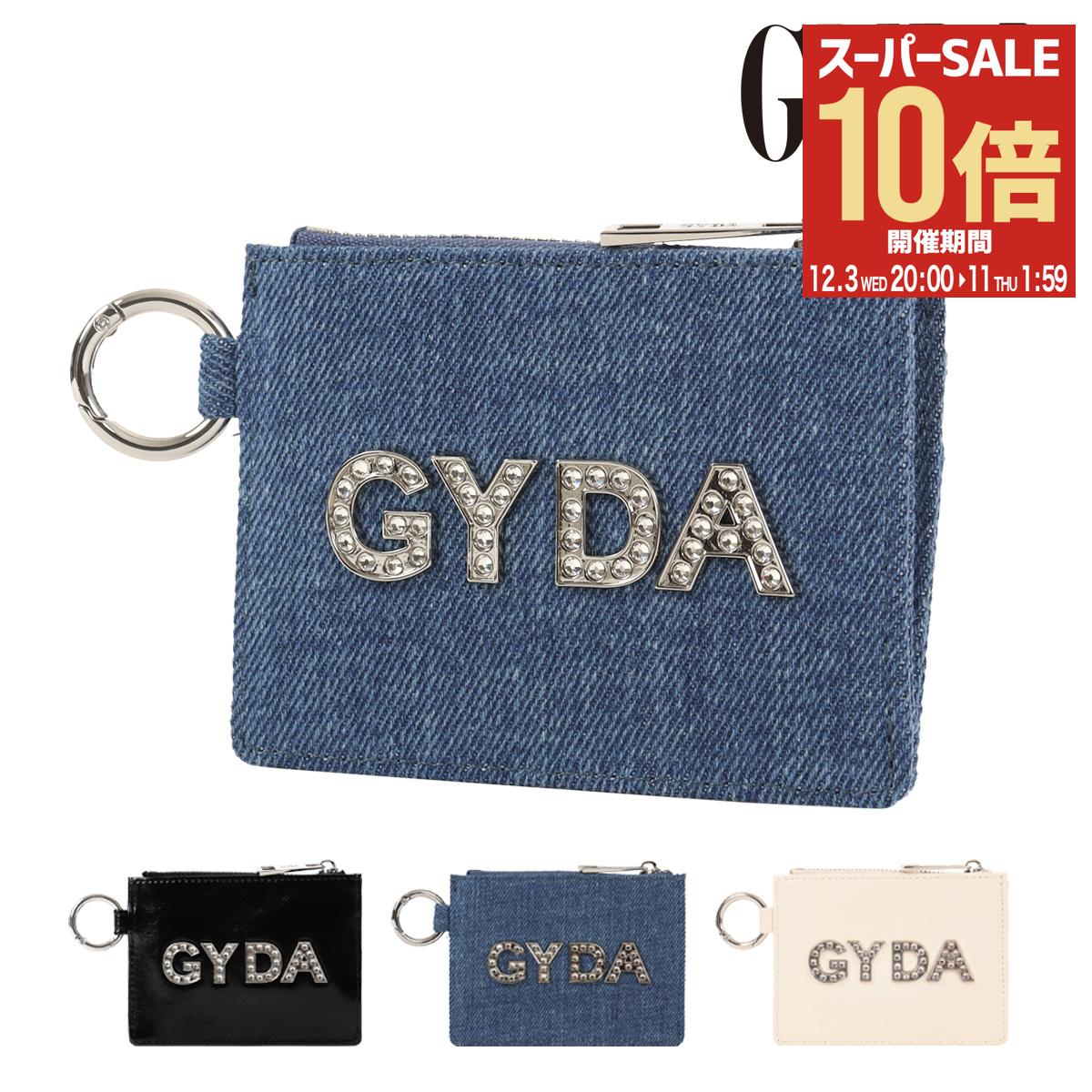 【全品10倍★12/3(水)20時～】GYDA コインケース 小銭入れ レディース ラインストーンロゴ GY-W292 ジェ..