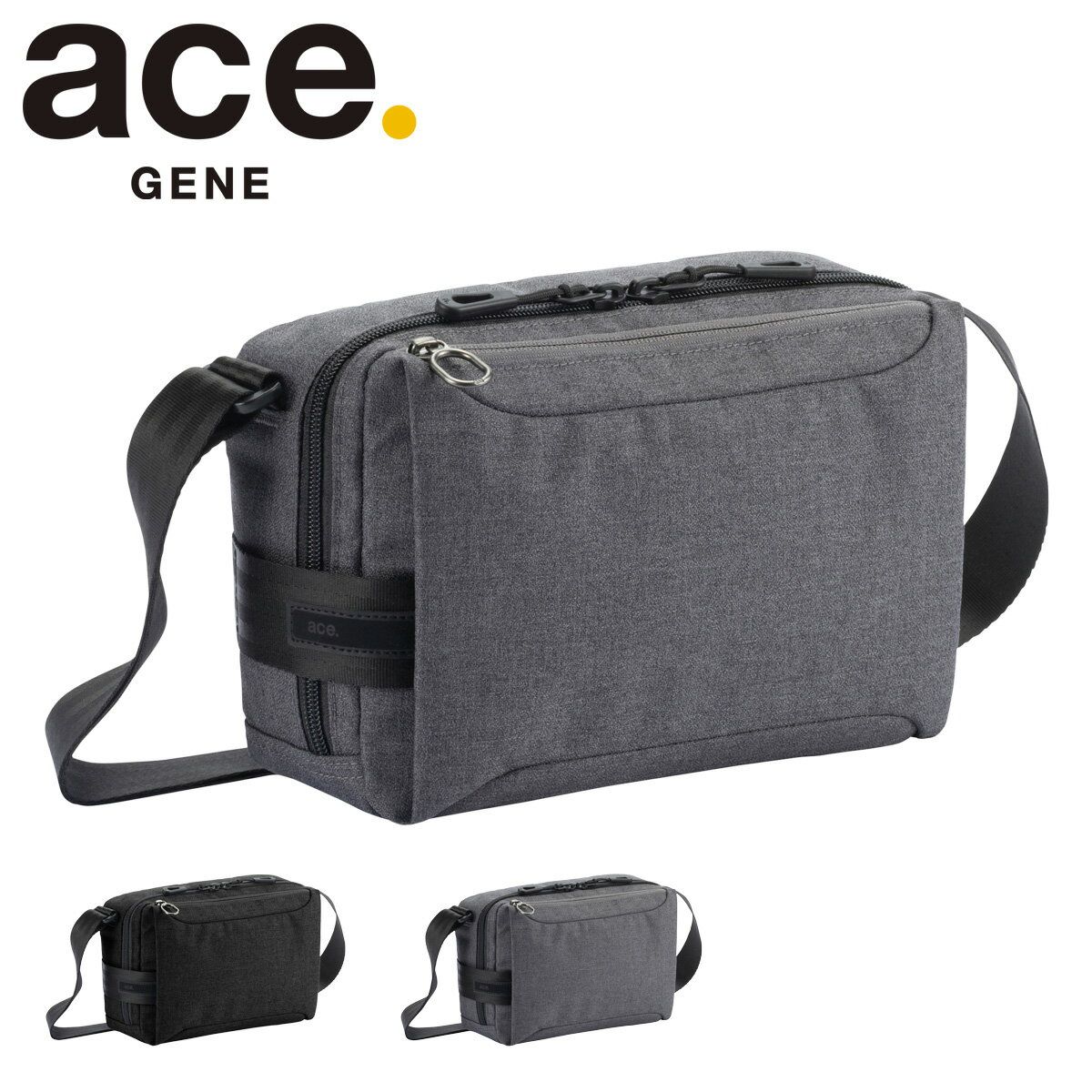 エースジーン ショルダーバッグ メンズ ホバーライト2 67612 ace.GENE 横型 ミニショルダー シンプル