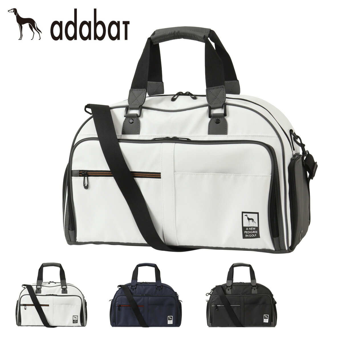 アダバット ゴルフ ボストンバッグ メンズ シューズ収納 ABB438 adabat ゴルフバッグ シューズバッグ 肩掛け スポーツ[PO10]