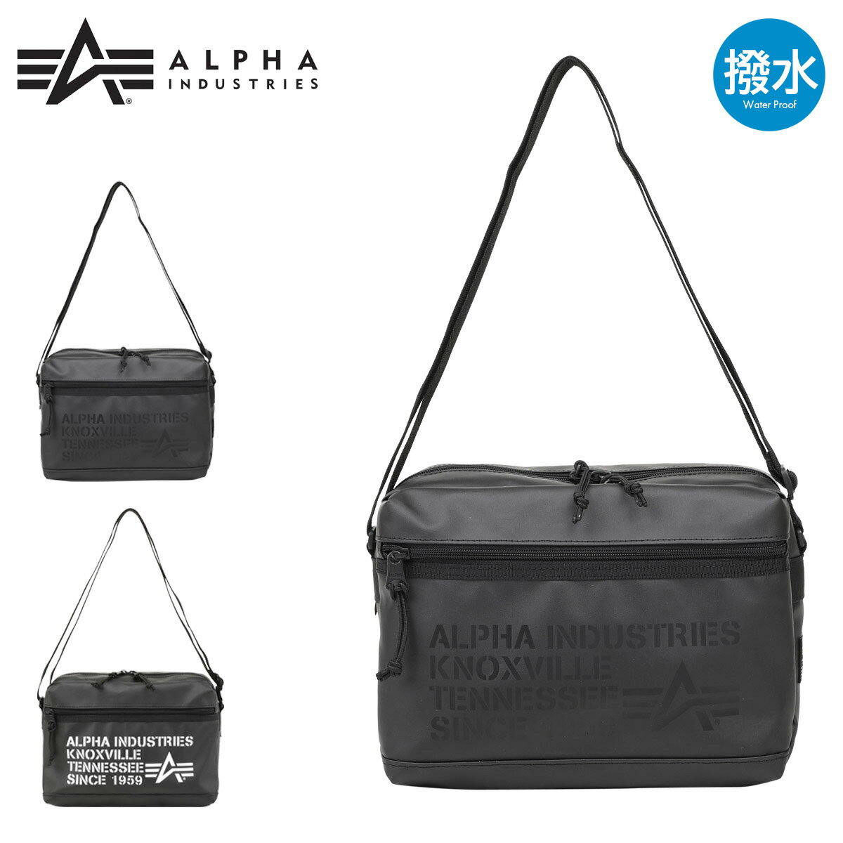 アルファインダストリーズ ショルダーバッグ メンズ 66304 ALPHA INDUSTRIES 横型ショルダー 斜め掛け 撥水[DL10]