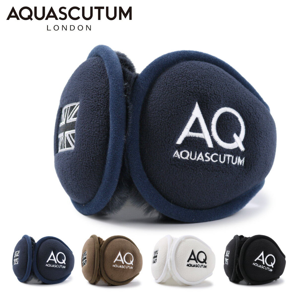 【全品10倍｜5/16 2時迄】アクアスキュータム イヤーマフ 耳あて メンズ レディース 4622487-001 Aquascutum｜イヤマフ イヤーマフラー イヤーウォーマー 秋 冬 防寒具 暖かい 通学 通勤 ゴルフ スポーツ アウトドア[即日発送]