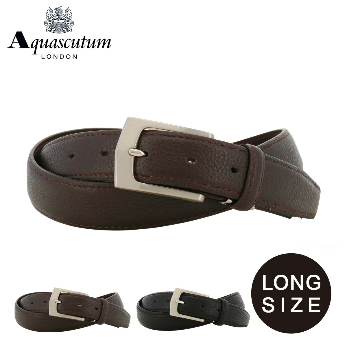 11/25限定!エントリーで10倍★アクアスキュータム ベルト ロングサイズ 本革 メンズ ピンタイプ AQB-0060123L 日本製 Aquascutum ...