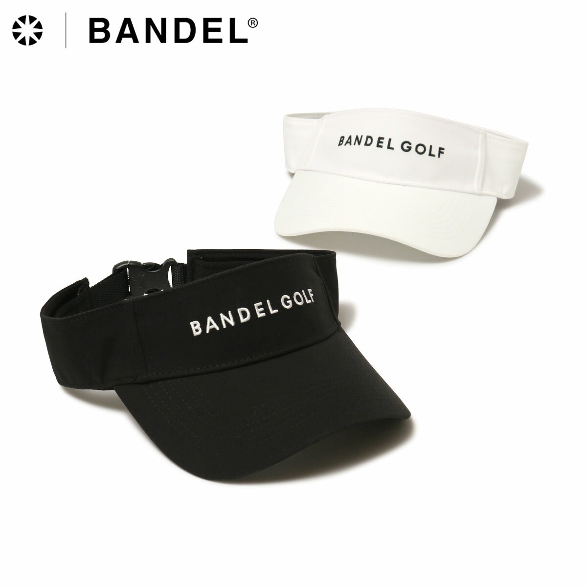 バンデル ゴルフ サンバイザー 帽子 メンズ BGI-3SBSV BANDEL | サイズ調節可能 スポーツ BASIC SUN VISOR[即日発送]